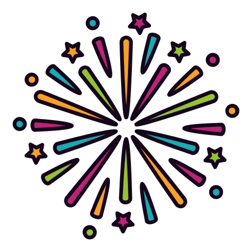 fuochi d'artificio Generic Outline Color icona