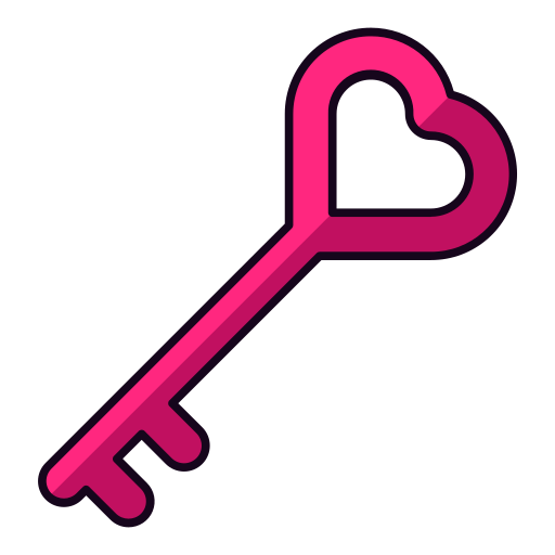 klucz miłości Generic Outline Color ikona