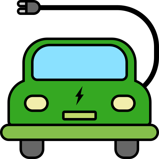 Электромобиль Generic Outline Color иконка