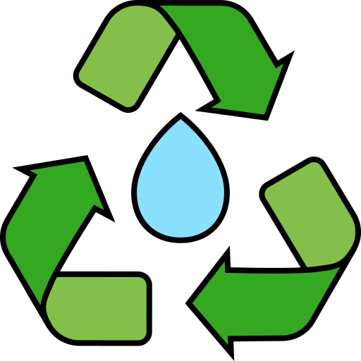 wasser recyceln Generic Outline Color icon