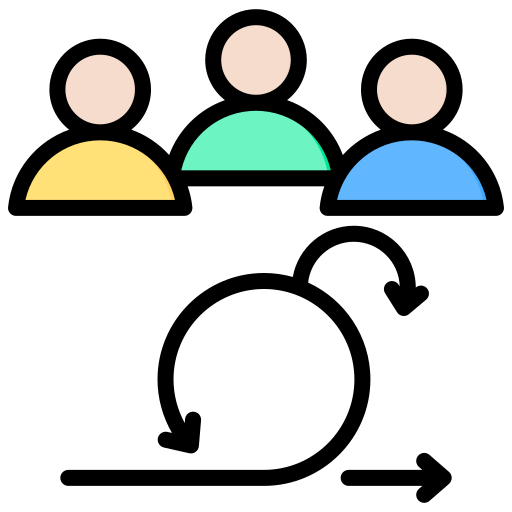 アジャイルチーム Generic Outline Color icon