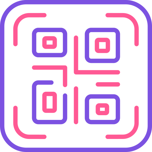 código qr Generic Outline Color icono