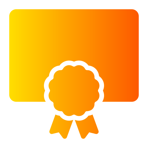 zertifikat Generic Flat Gradient icon