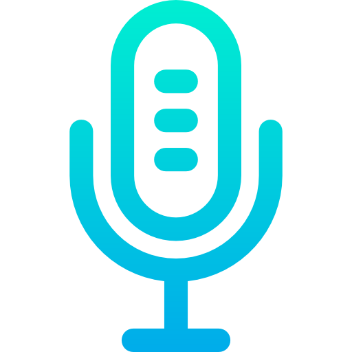 mikrofon Kiranshastry Gradient ikona