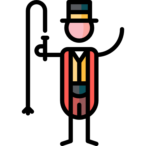 테이머 Puppet Characters Lineal Color icon
