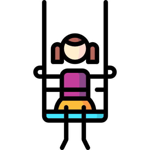 Swing Puppet Characters Lineal Color icon