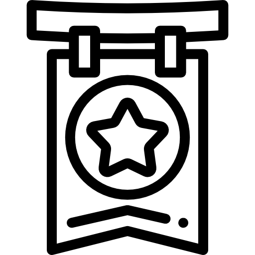 배너 Detailed Rounded Lineal icon
