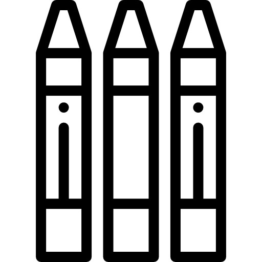 크레용 Detailed Rounded Lineal icon