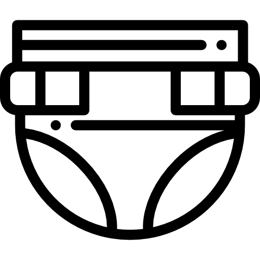 おむつ Detailed Rounded Lineal icon