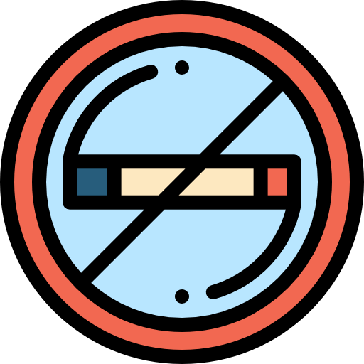 No smoking Detailed Rounded Lineal color icon