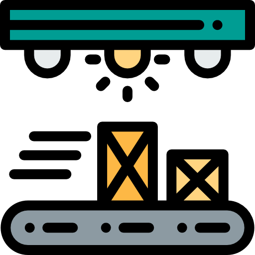 Conveyor Detailed Rounded Lineal color icon