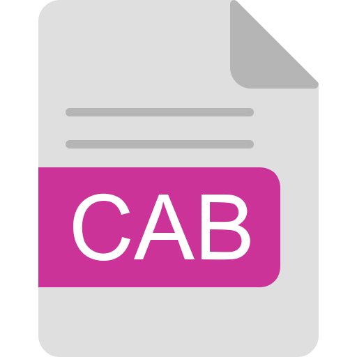 format de fichier cab Generic Flat Icône