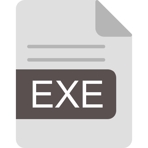exeファイル形式 Generic Flat icon