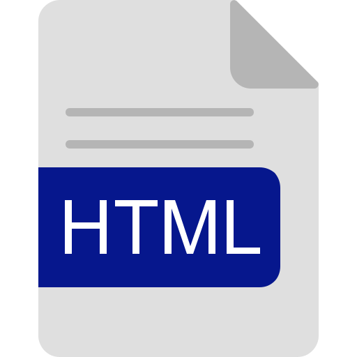 Html file format Generic Flat icon
