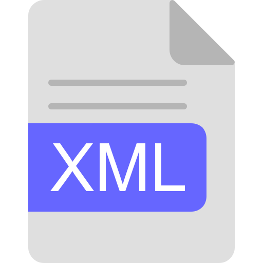 format pliku xml Generic Flat ikona