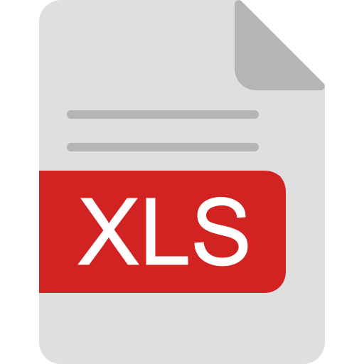 formato de archivo xls Generic Flat icono