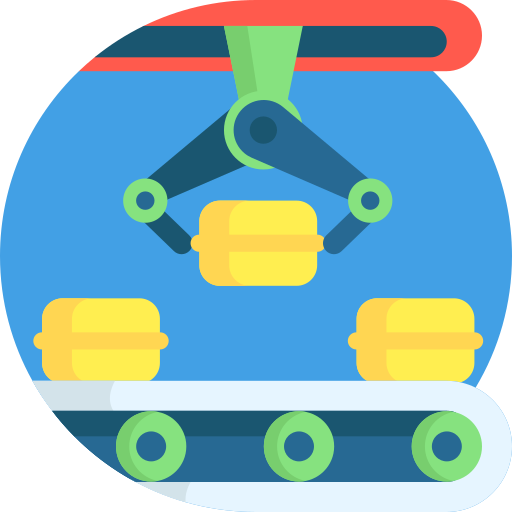 Conveyor belt Detailed Flat Circular Flat icon