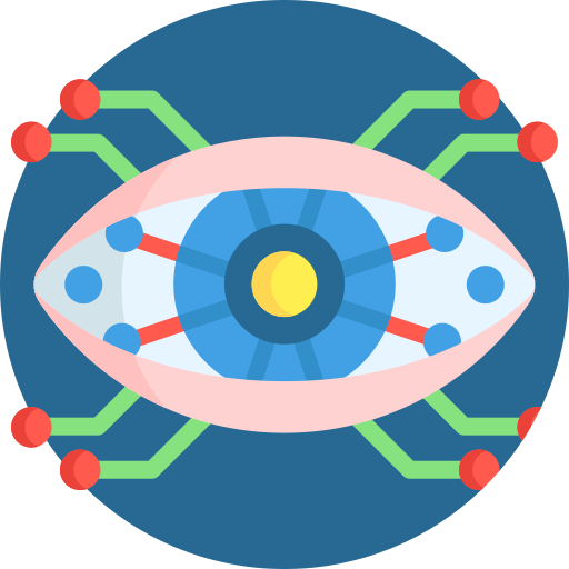 bionisch oog Detailed Flat Circular Flat icoon