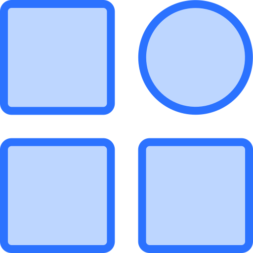 메뉴 Generic Blue icon