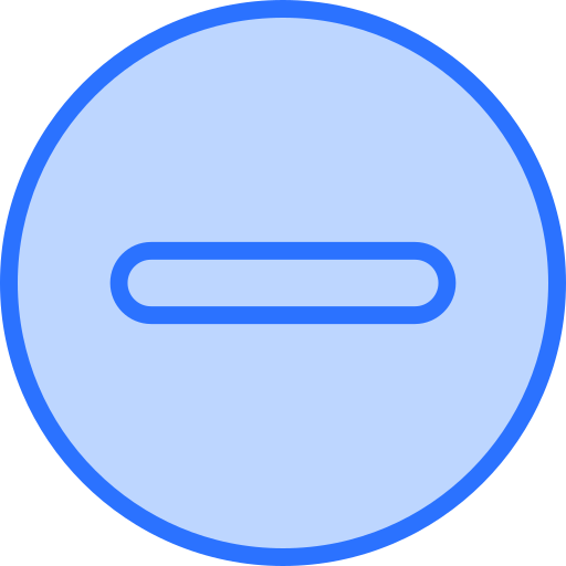 マイナス Generic Blue icon