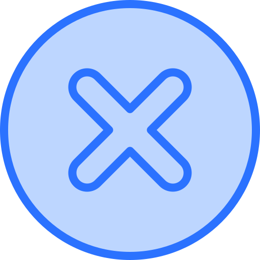 Close Generic Blue icon