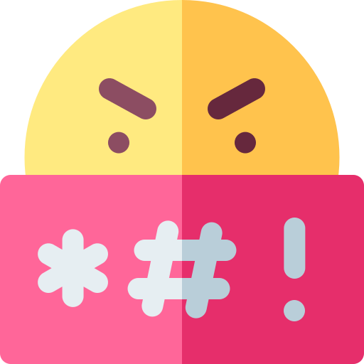Angry Basic Rounded Flat icon