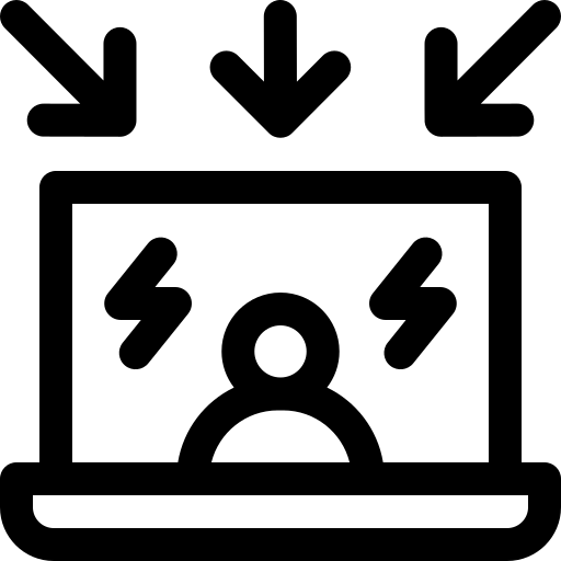 slachtoffer Basic Rounded Lineal icoon