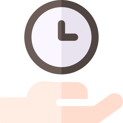 gestione del tempo Basic Rounded Flat icona