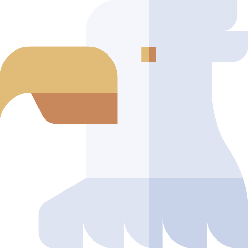 Bald eagle Basic Straight Flat icon