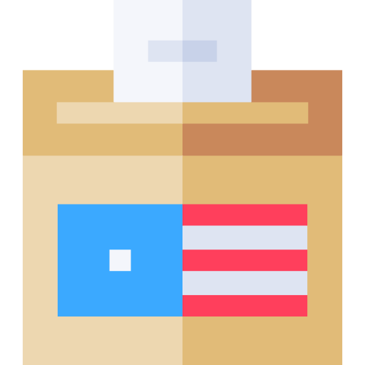 urna wyborcza Basic Straight Flat ikona