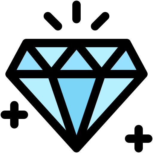 diamant Generic Outline Color Icône