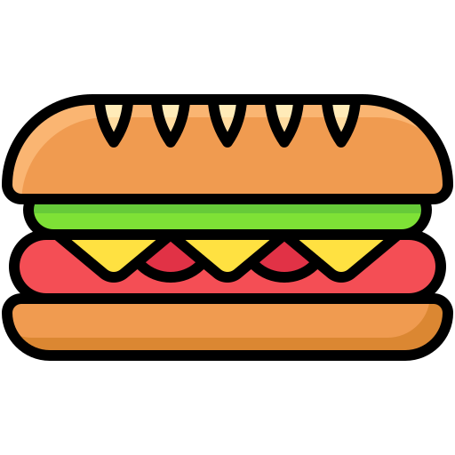 Сэндвич Generic Outline Color иконка