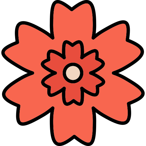 패랭이꽃 Generic Outline Color icon
