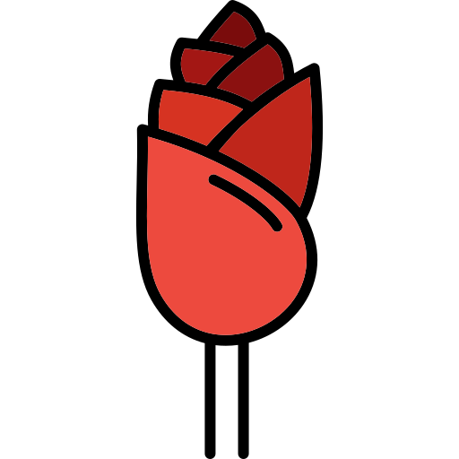 薔薇 Generic Outline Color icon