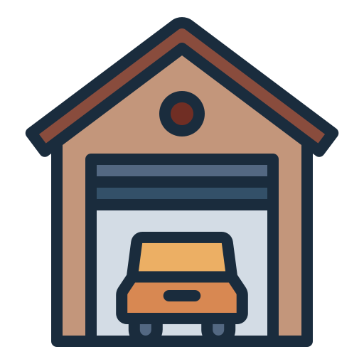 Garage Generic Outline Color icon