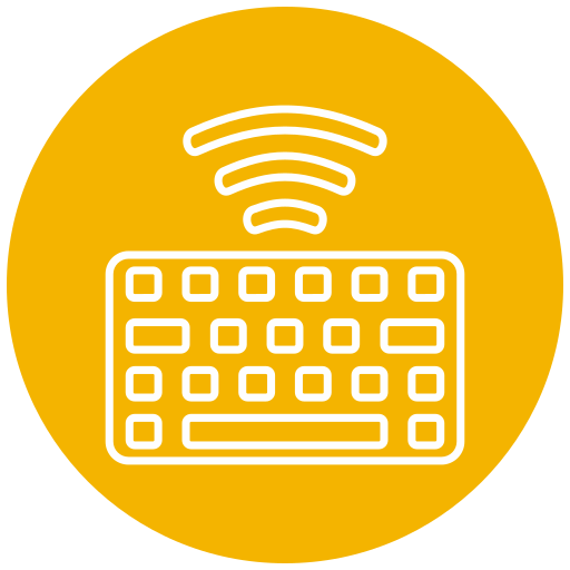 Wireless keyboard Generic Flat icon