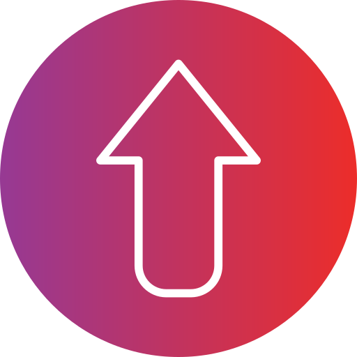 Up arrow Generic Flat Gradient icon