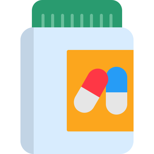 tarro de pastillas Generic Flat icono