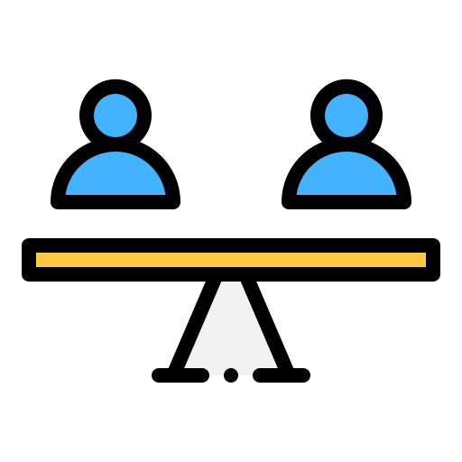 평등 Generic Outline Color icon