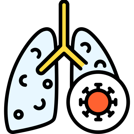 polmone Generic Outline Color icona