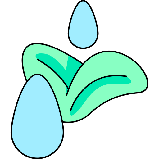 水 Generic Thin Outline Color icon