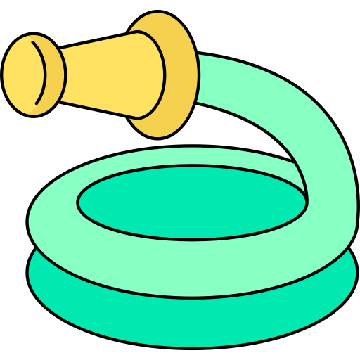 Water Hose Generic Thin Outline Color icon