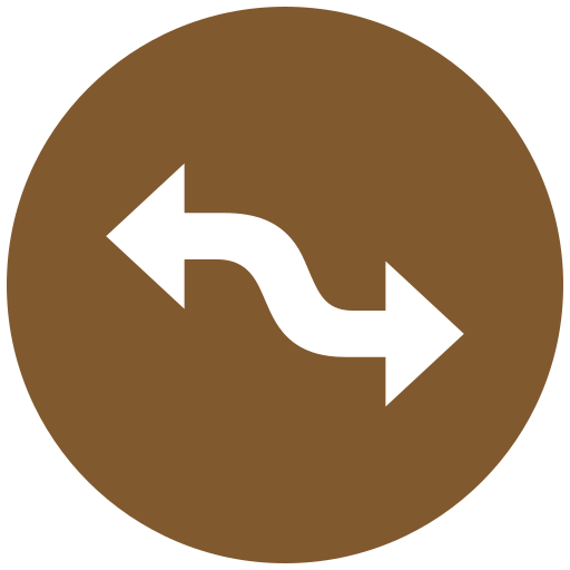 flecha curva Generic Mixed icono