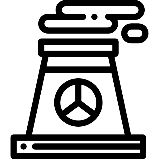 原子力発電所 Detailed Rounded Lineal icon