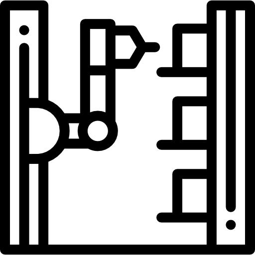 robotarm Detailed Rounded Lineal icoon