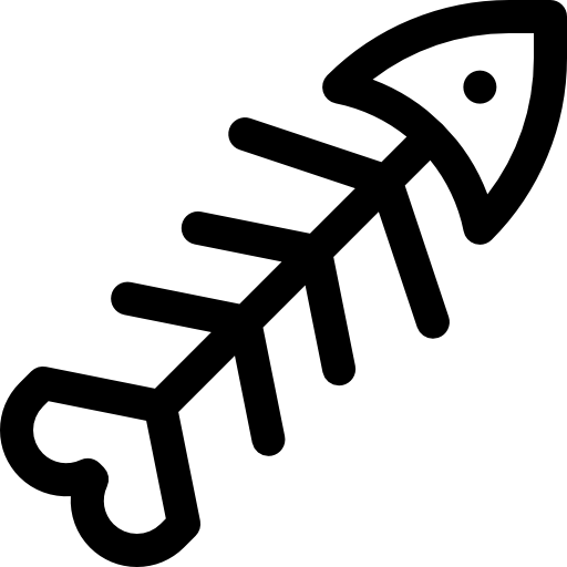 피쉬 본 Basic Rounded Lineal icon