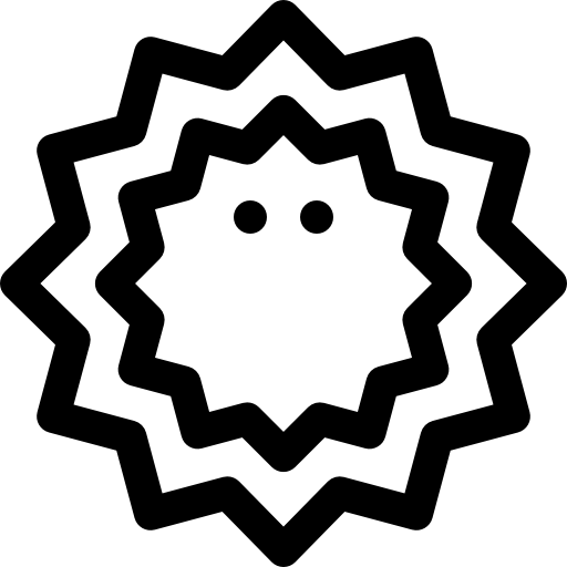 Морской еж Basic Rounded Lineal иконка