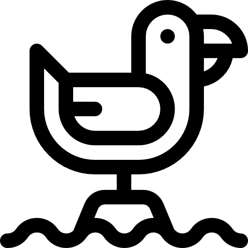 gabbiano Basic Rounded Lineal icona