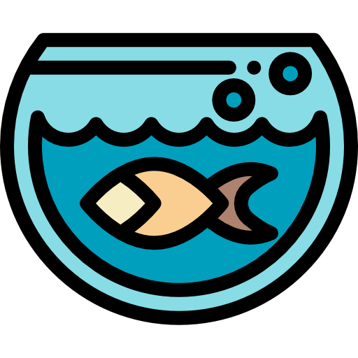 Aquarium Detailed Rounded Lineal color icon