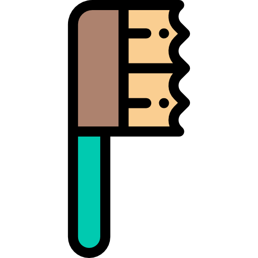Pet brush Detailed Rounded Lineal color icon